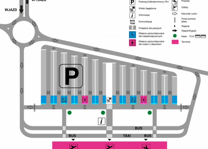 plan parkingu modlin